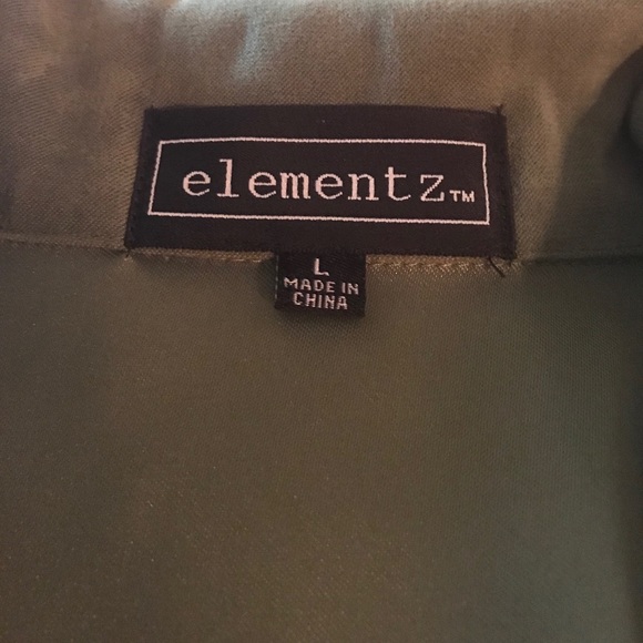 Lime Green Suit, Suede type Blazer and Skirt - Picture 3 of 3